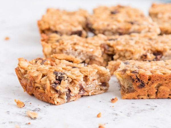 Chocolate Chip  Oatmeal Chewy Bars