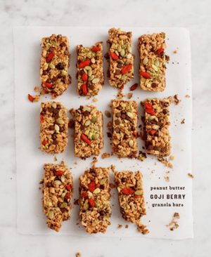 Goji Berry Peanut Butter Granola Bars Recipe